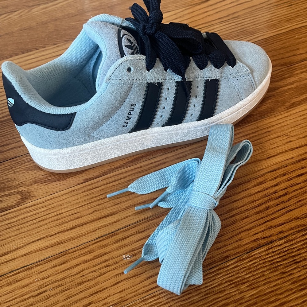 Adidas Campuses 00 in light blue and navy - Picture 8 of 10